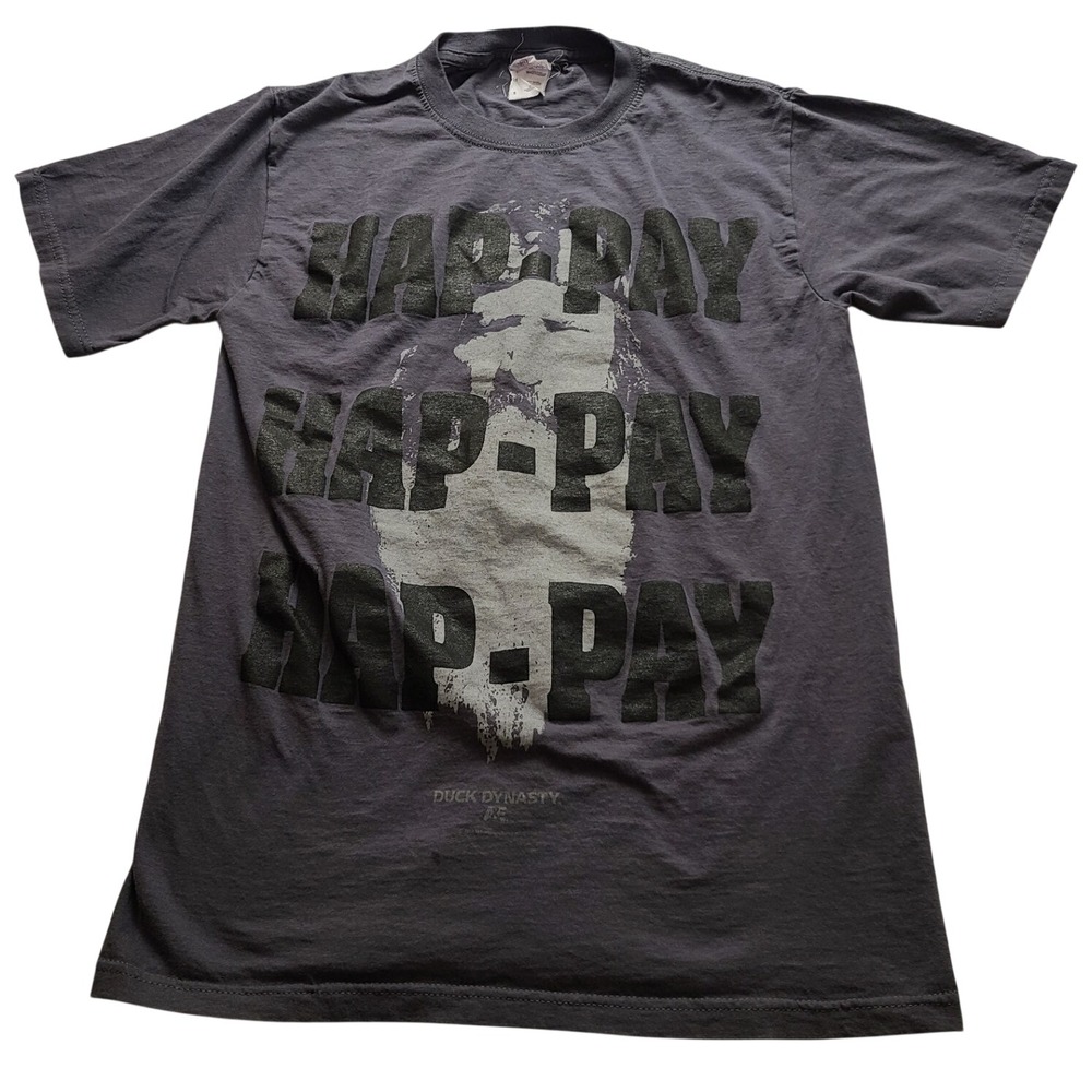 Duck Dynasty A&E Phil Robertson Happy Happy Happy Graphic T-Shirt Gray Mens S